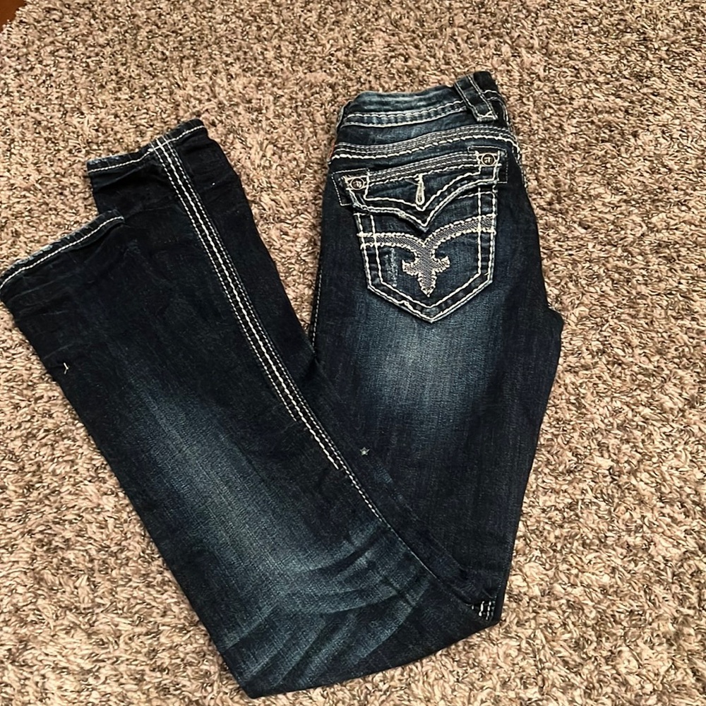 Hardly worn rock revival jeans size 25